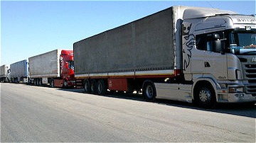 درخواست رانندگان کامیون های ترانزیت در بخش بین الملل از مسئولان ذیربط 