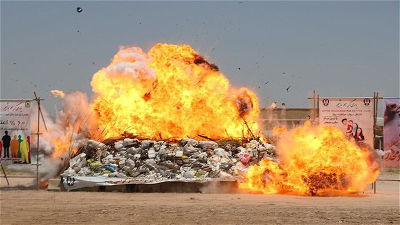 امحاء بیش از ۱۳ تن انواع مواد مخدر در آذربایجان غربی