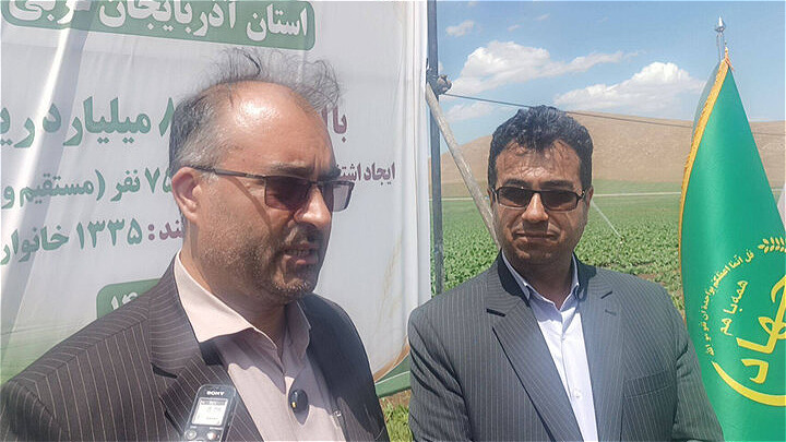  افتتاح پروژه ۱۵ هزارهکتاری شبکه آبیاری نوین و زهکشی در آذربایجان غربی